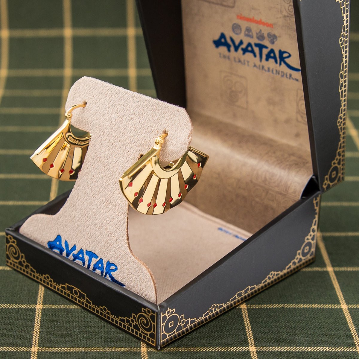 Avatar: The Last Airbender x RockLove Kyoshi Warrior Fan Earrings - Paramount Shop
