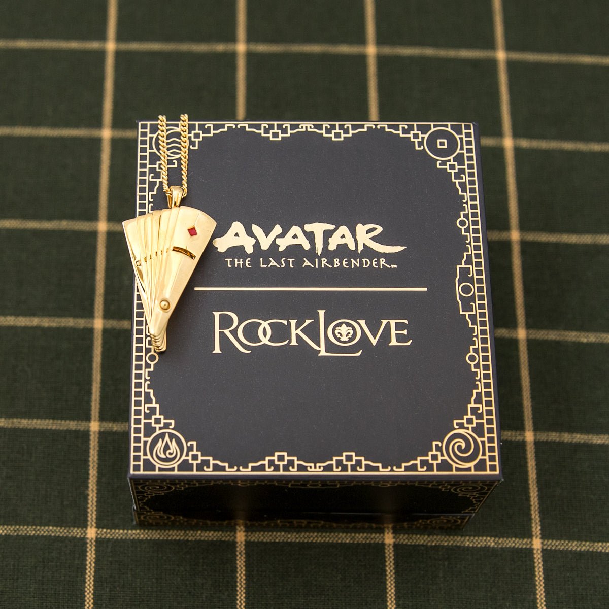 Avatar: The Last Airbender x RockLove Kyoshi Warrior Fan Necklace - Paramount Shop