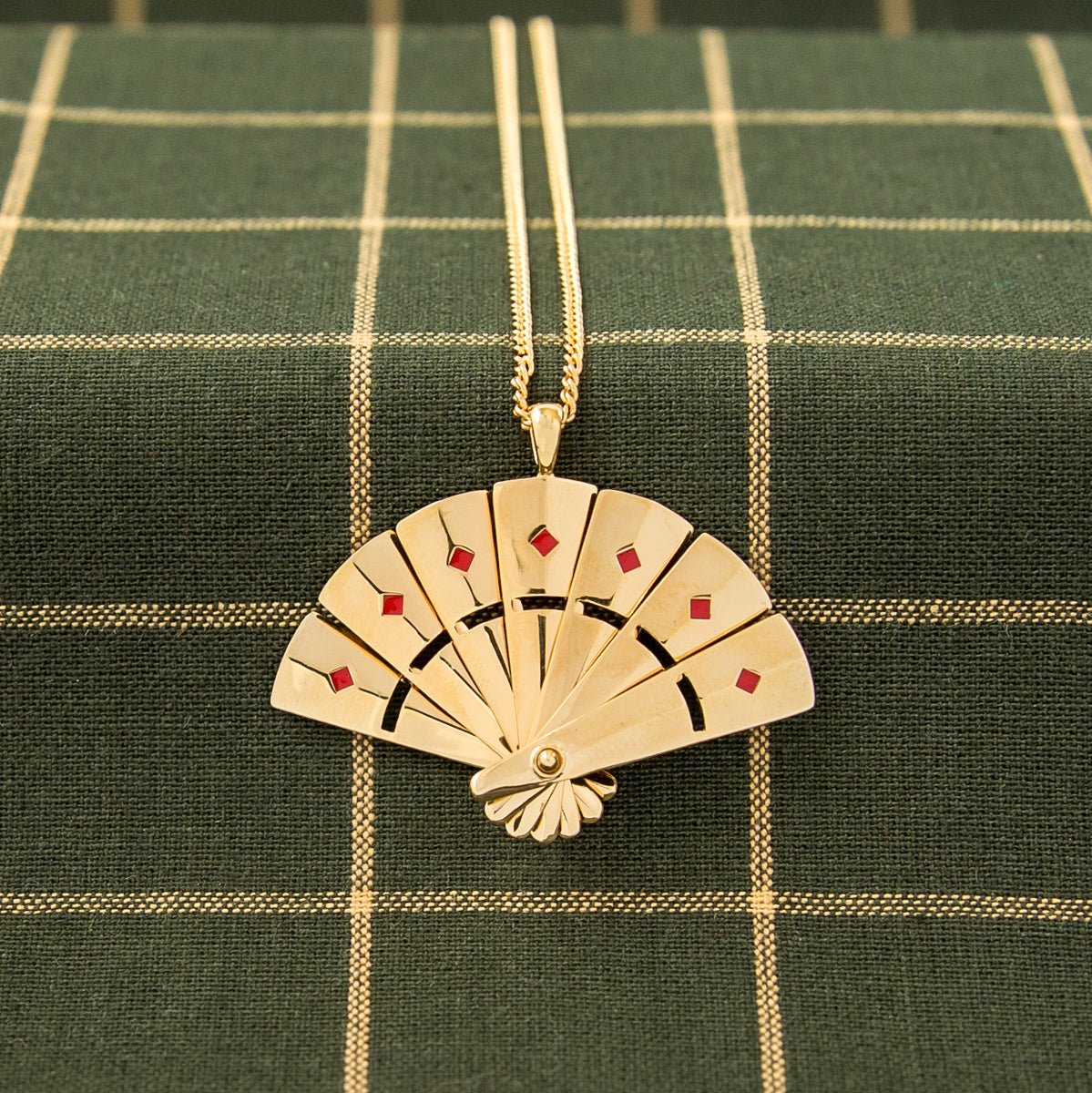Avatar: The Last Airbender x RockLove Kyoshi Warrior Fan Necklace - Paramount Shop