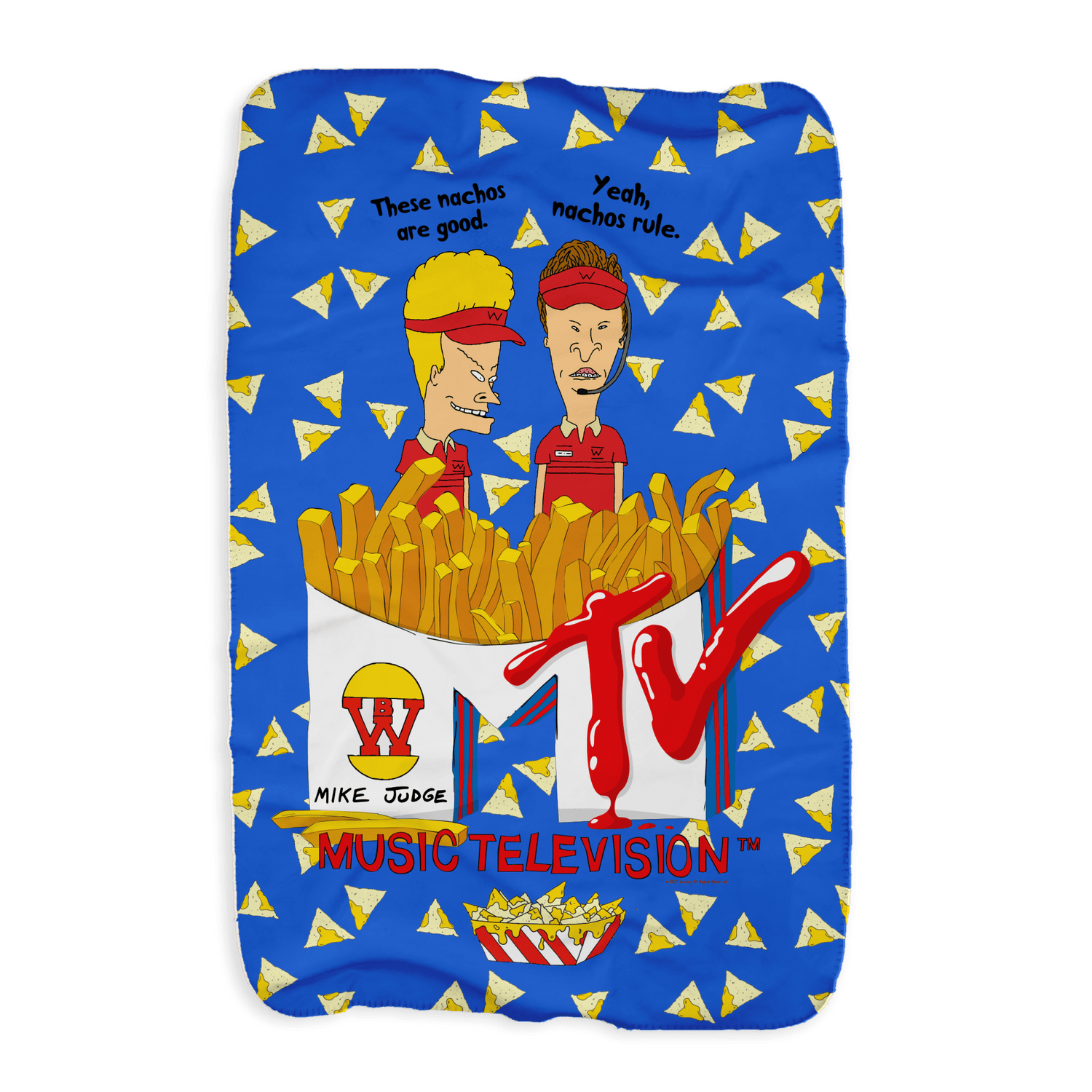 Beavis and Butt - Head Burger World Sherpa Blanket - Paramount Shop