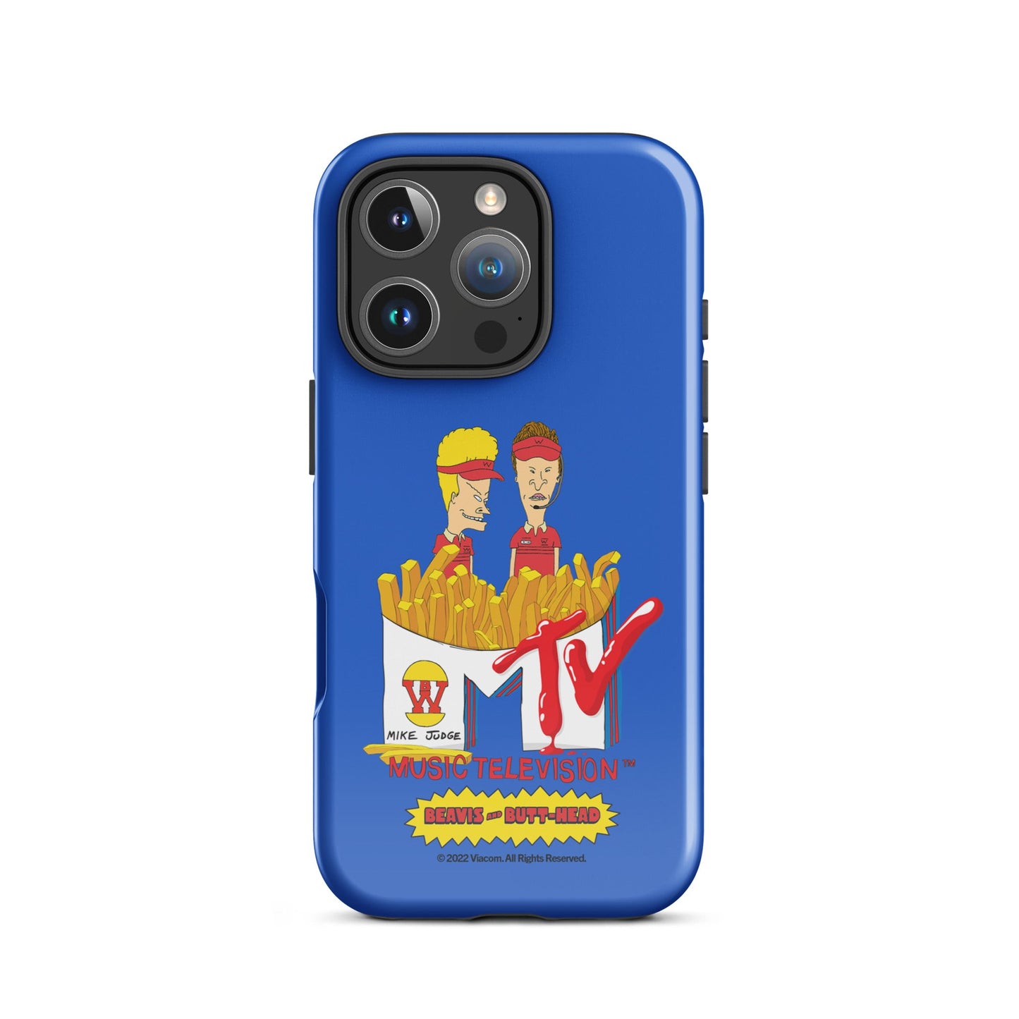 Flat lay of the phone case oriented vertically