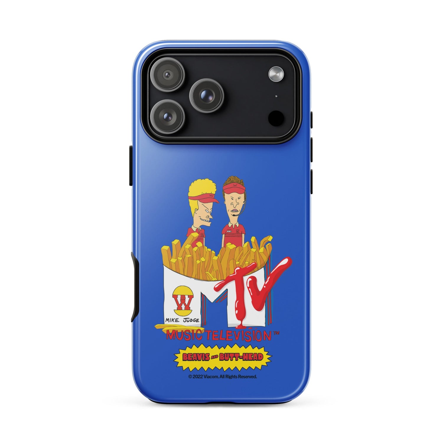 Final product hero shot of the Beavis and Butt-Head Burger World iPhone tough case