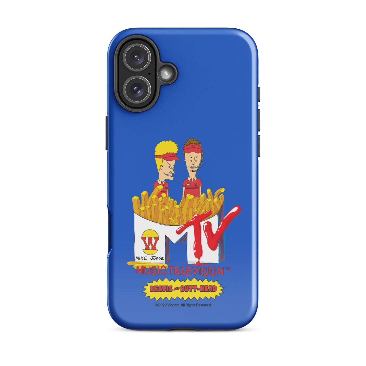 Back view with warm lighting highlighting the Burger World design