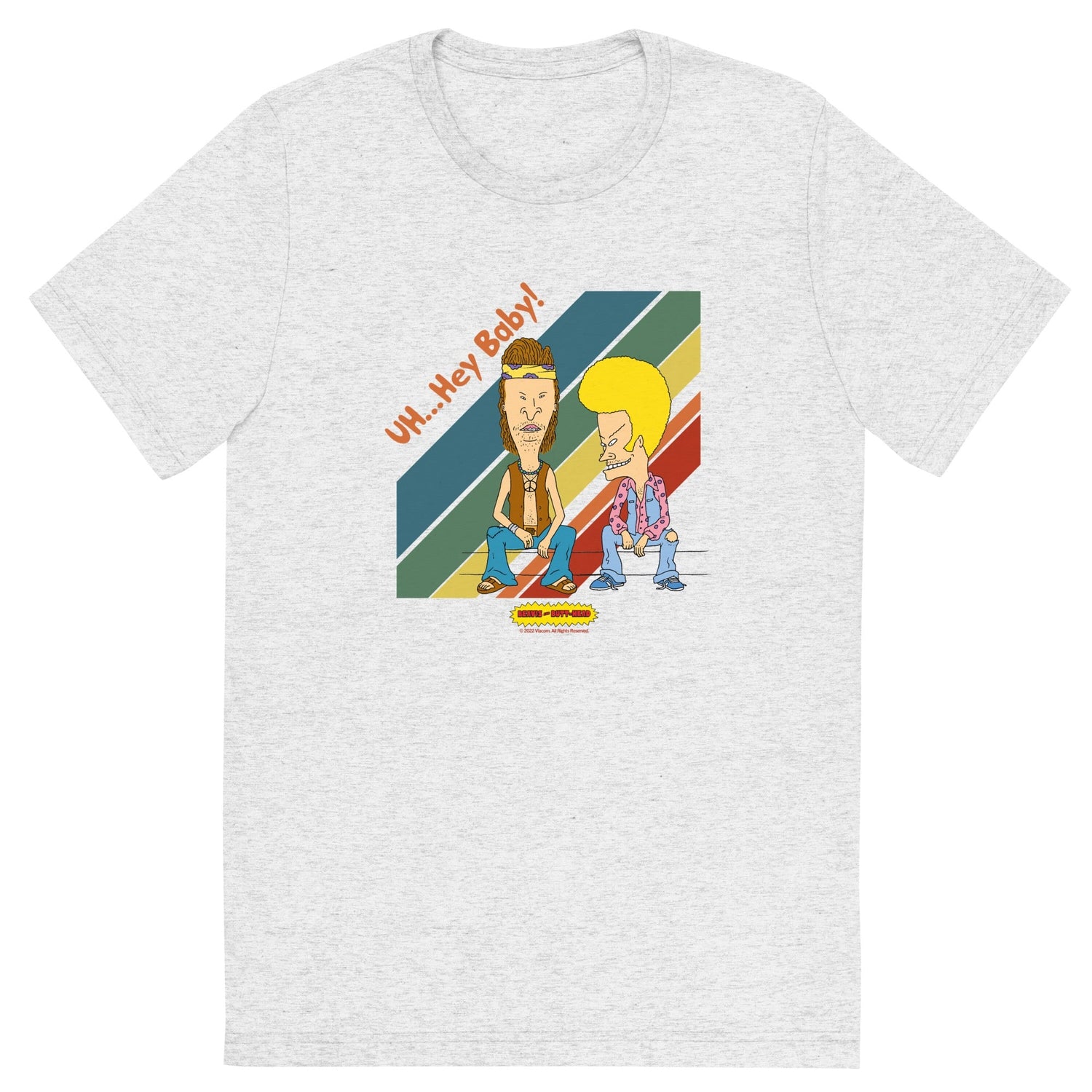 Beavis and Butt - Head Hey Baby Adult Tri - Blend T - Shirt - Paramount Shop