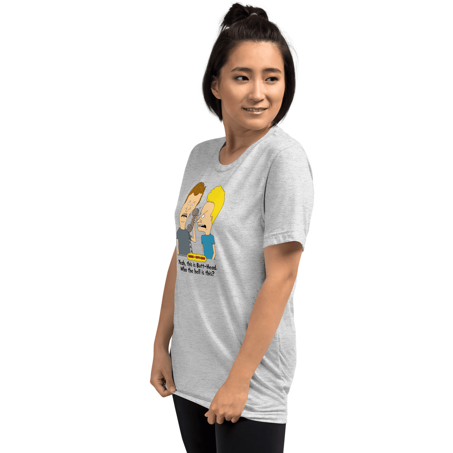 Beavis and Butt-Head Who Is This Adult Tri-Blend T-Shirt - Paramount Shop