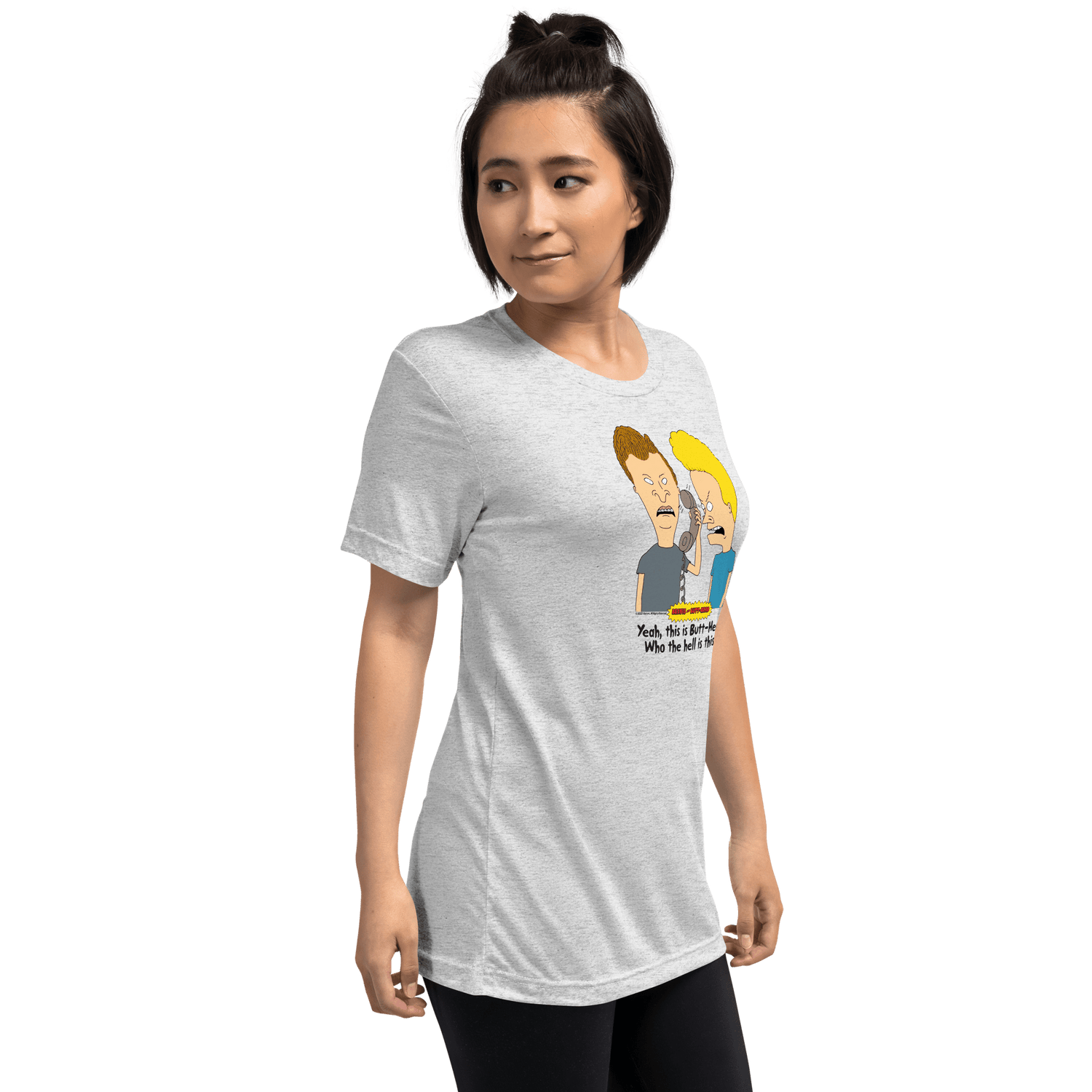 Beavis and Butt-Head Who Is This Adult Tri-Blend T-Shirt - Paramount Shop
