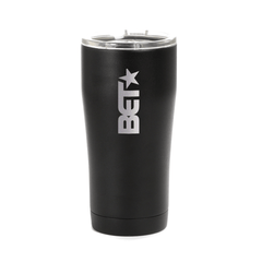 BET Classic Logo Vaso SIC grabado con láser - Negro mate / 20 oz
