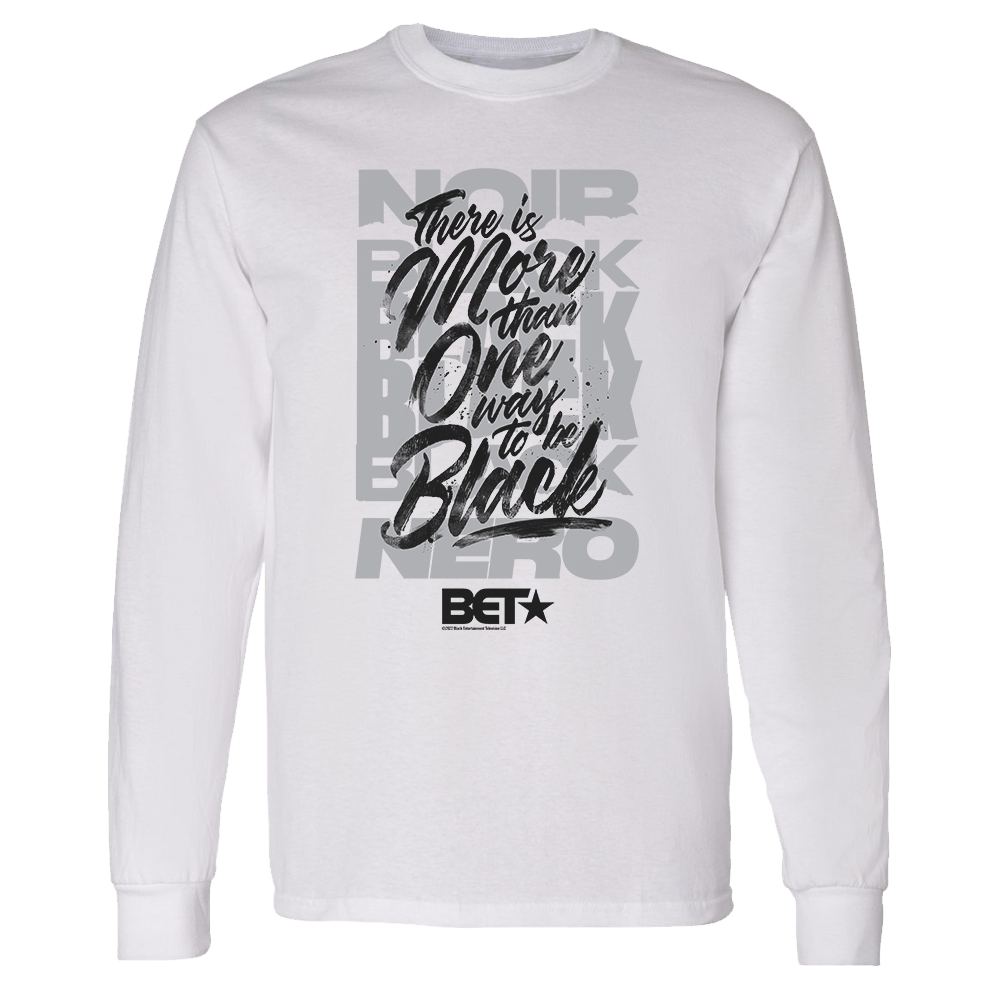 BET More Than One Way Adult Long Sleeve T - Shirt - Paramount Shop