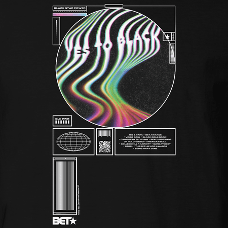 BET Yes To Black Adult Short Sleeve T - Shirt - Paramount Shop