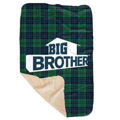 Big Brother Logo Sherpa-Decke - Grün / 37" x 57"