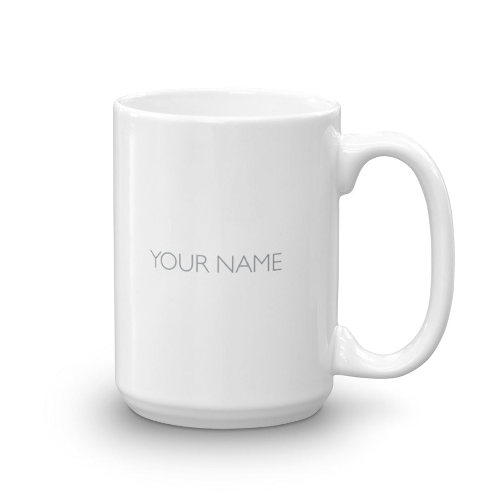 Billions Axe Capital Horizontal Logo Personalized 15 oz White Mug - Paramount Shop