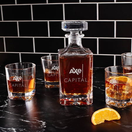 Billions Axe Capital Logo Decanter Set - Paramount Shop