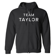 Billions Team Taylor Fleece-Kapuzen-Sweatshirt mit Reißverschluss - Schwarz / SM