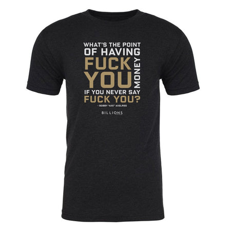 Billions What's the Point Men's Tri - Blend T - Shirt - Paramount Shop