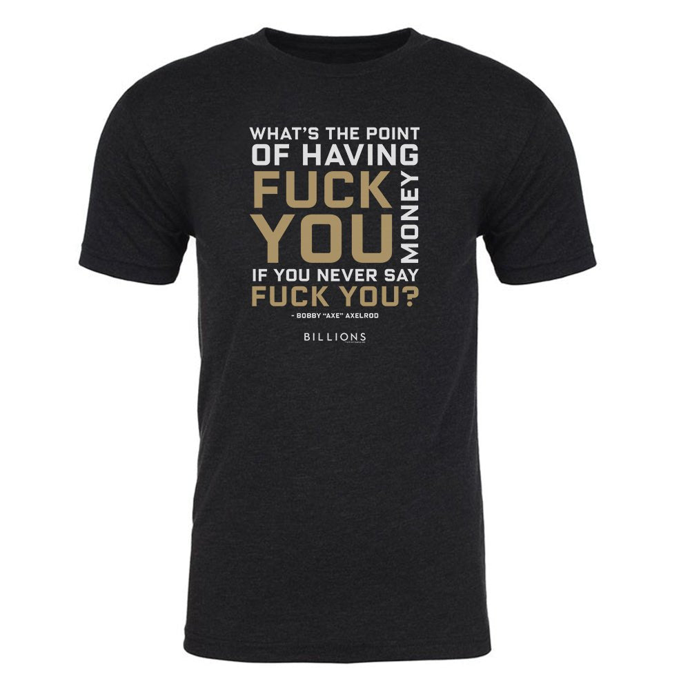Billions What's the Point Men's Tri - Blend T - Shirt - Paramount Shop