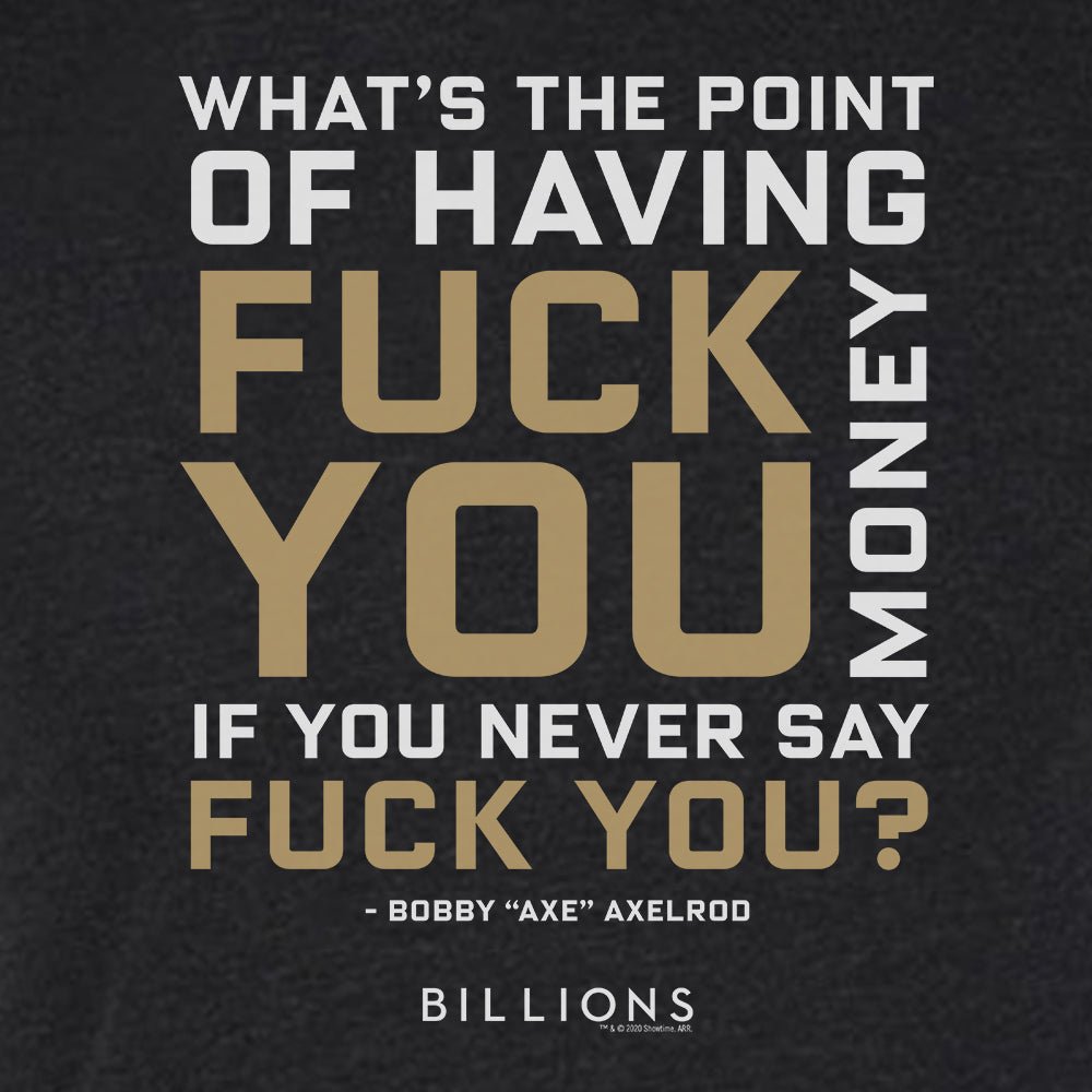Billions What's the Point Men's Tri - Blend T - Shirt - Paramount Shop