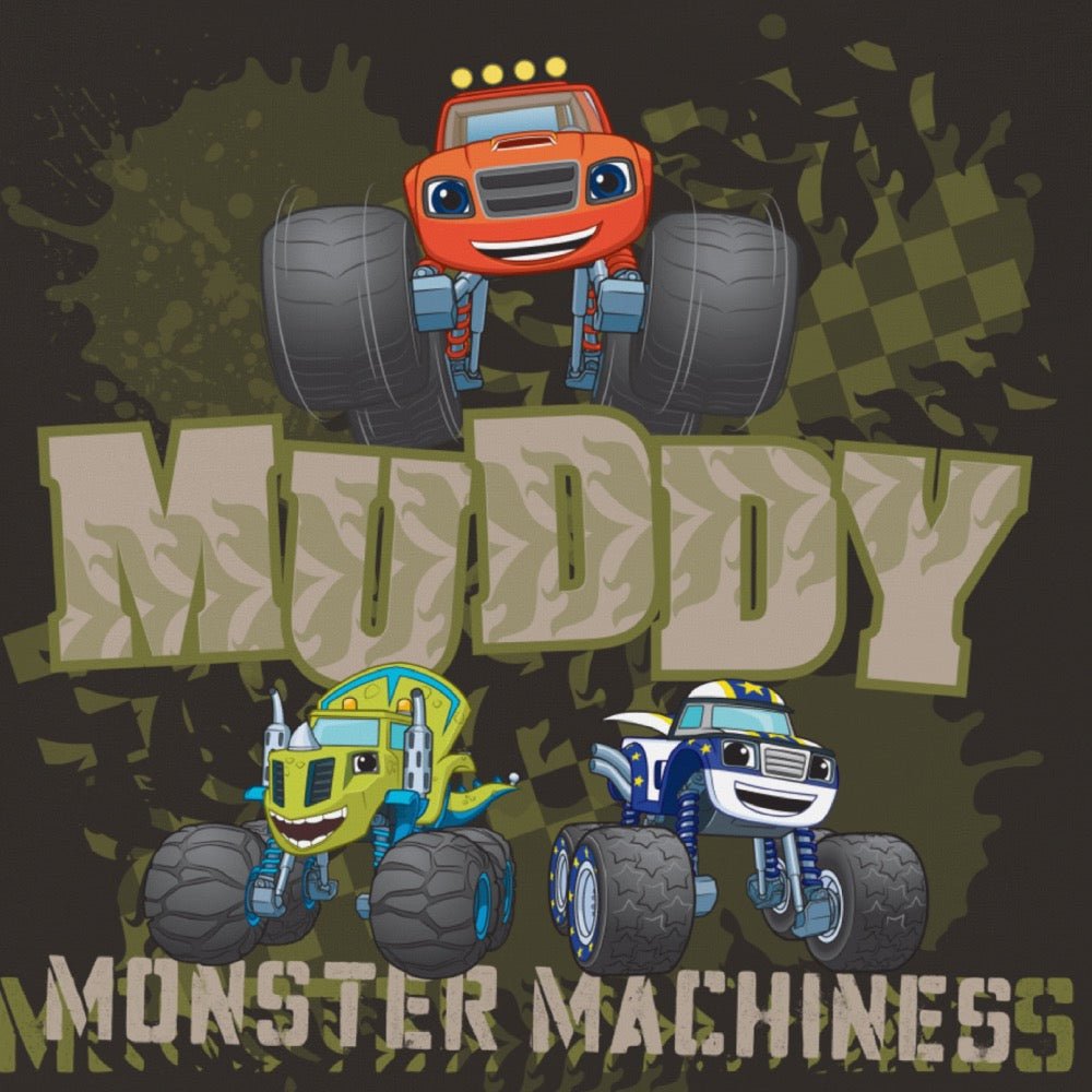 Monster Machine Stop Blaze & The Monster Machines Muddy Monster Machine Kids T-Shirt ...