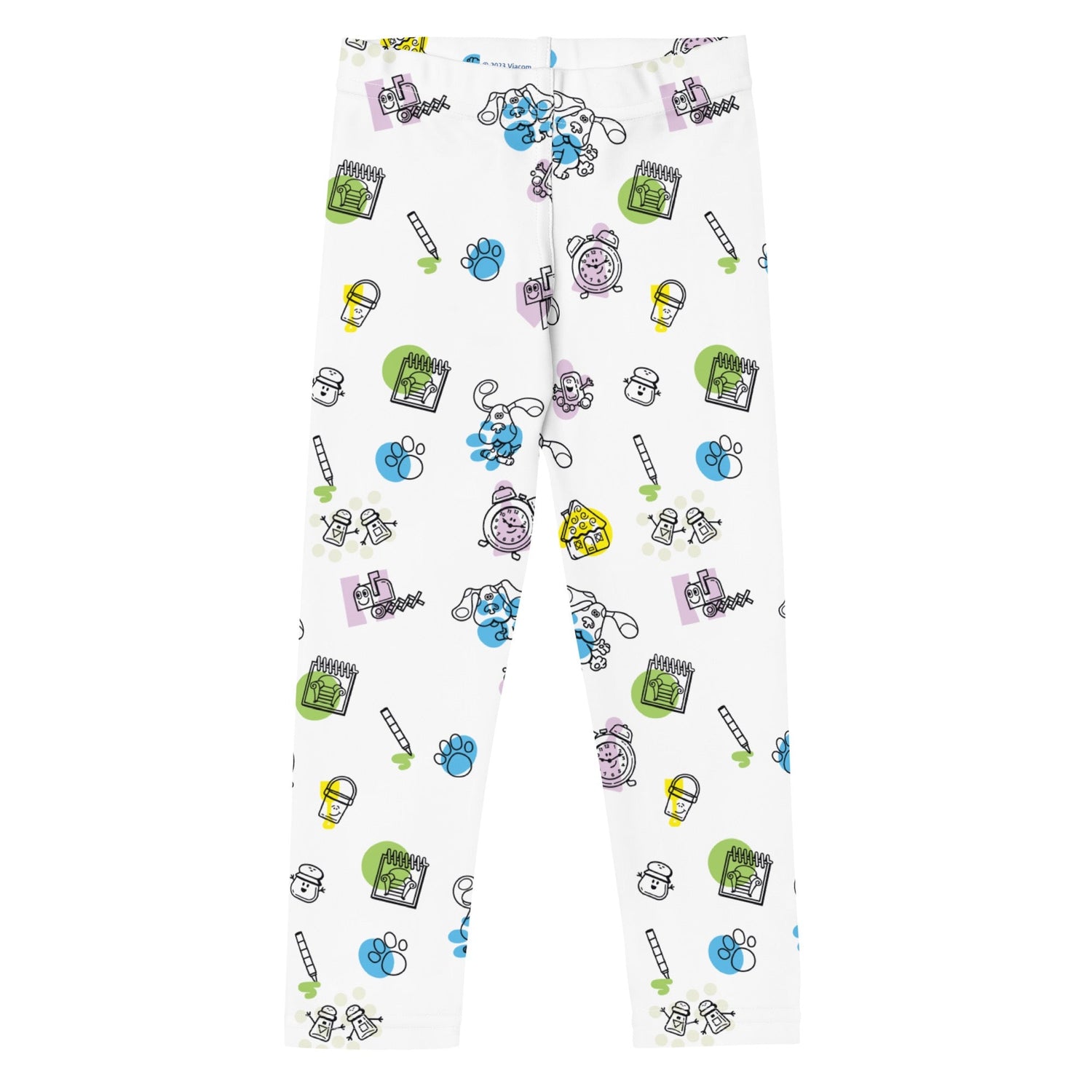 Blue's Clues Blue & Friends Pattern Kids Leggings - Paramount Shop
