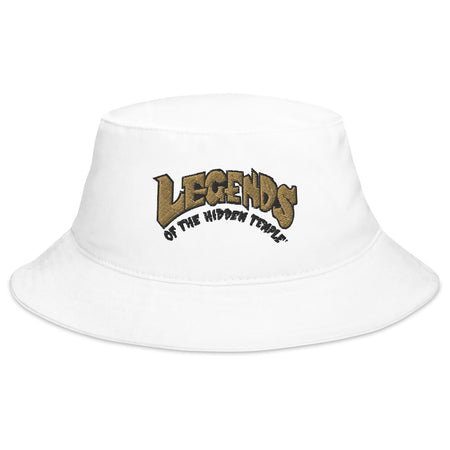 Legends Of The Hidden Temple Logo Embroidered Bucket Hat White