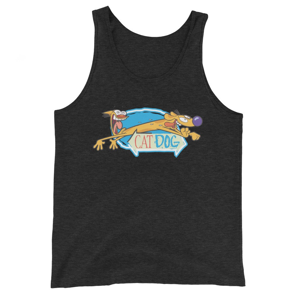 CatDog Crazy Eyes Adult Tank Top - Paramount Shop