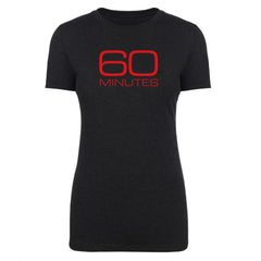 CBS News 60 Minutes Logo MujeresCamiseta Tri-Blend - Negro / Sm