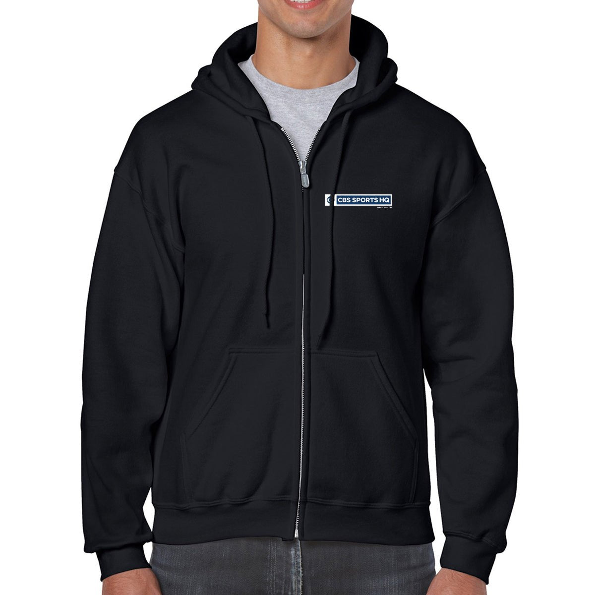 CBS Sports HQ Fleece Zip-Up Hooded Sweatshirt