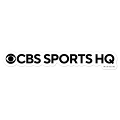 CBS Sports HQ Logo Gestanzter Aufkleber - Weiß / 5.5" x 5.5