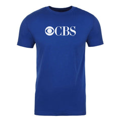CBS Vintage Logo Adult Short Sleeve T-Shirt - Royal / SM