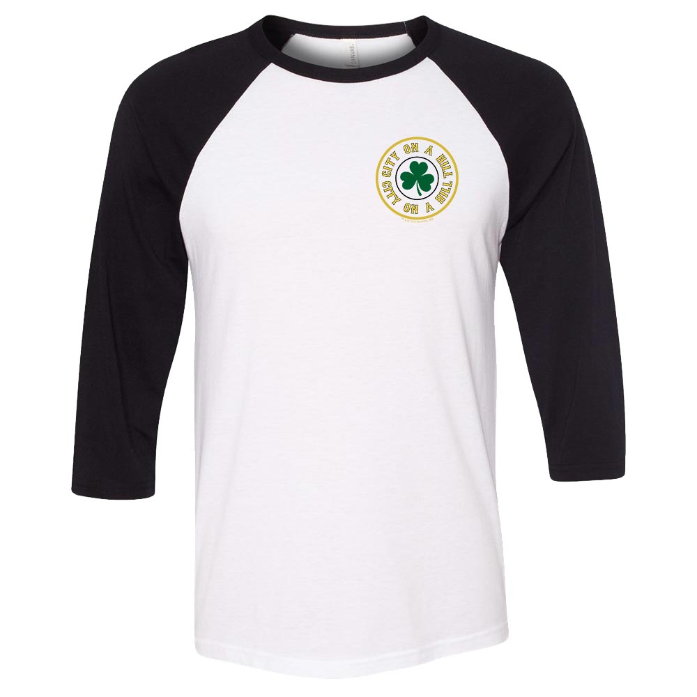 City on a Hill Shamrock 3/4 Sleeve Baseball T - Shirt - Paramount Shop