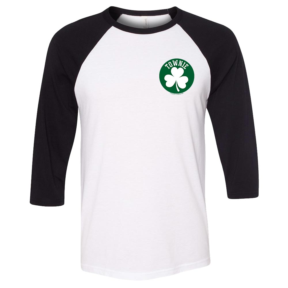City on a Hill Shamrock Townie 3/4 Sleeve Baseball T - Shirt - Paramount Shop