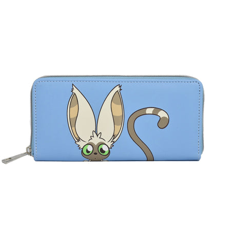 Concept One Avatar The Last Airbender Momo Peek-A-Boo Zipper Wallet, Blue - Paramount Shop