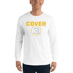 Cover 3 Logo Adult Long Sleeve T-Shirt - White / SM