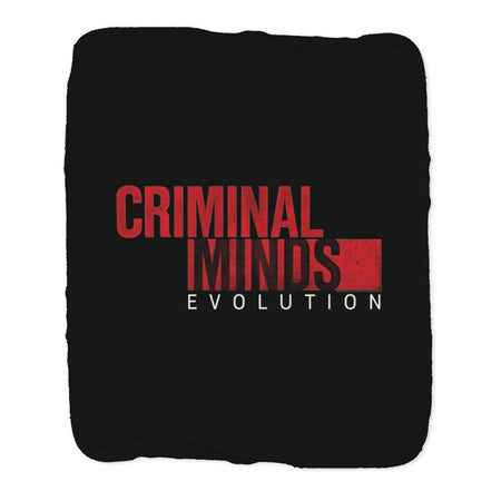 Criminal Minds Evolution Logo Grey Sherpa Blanket - Paramount Shop