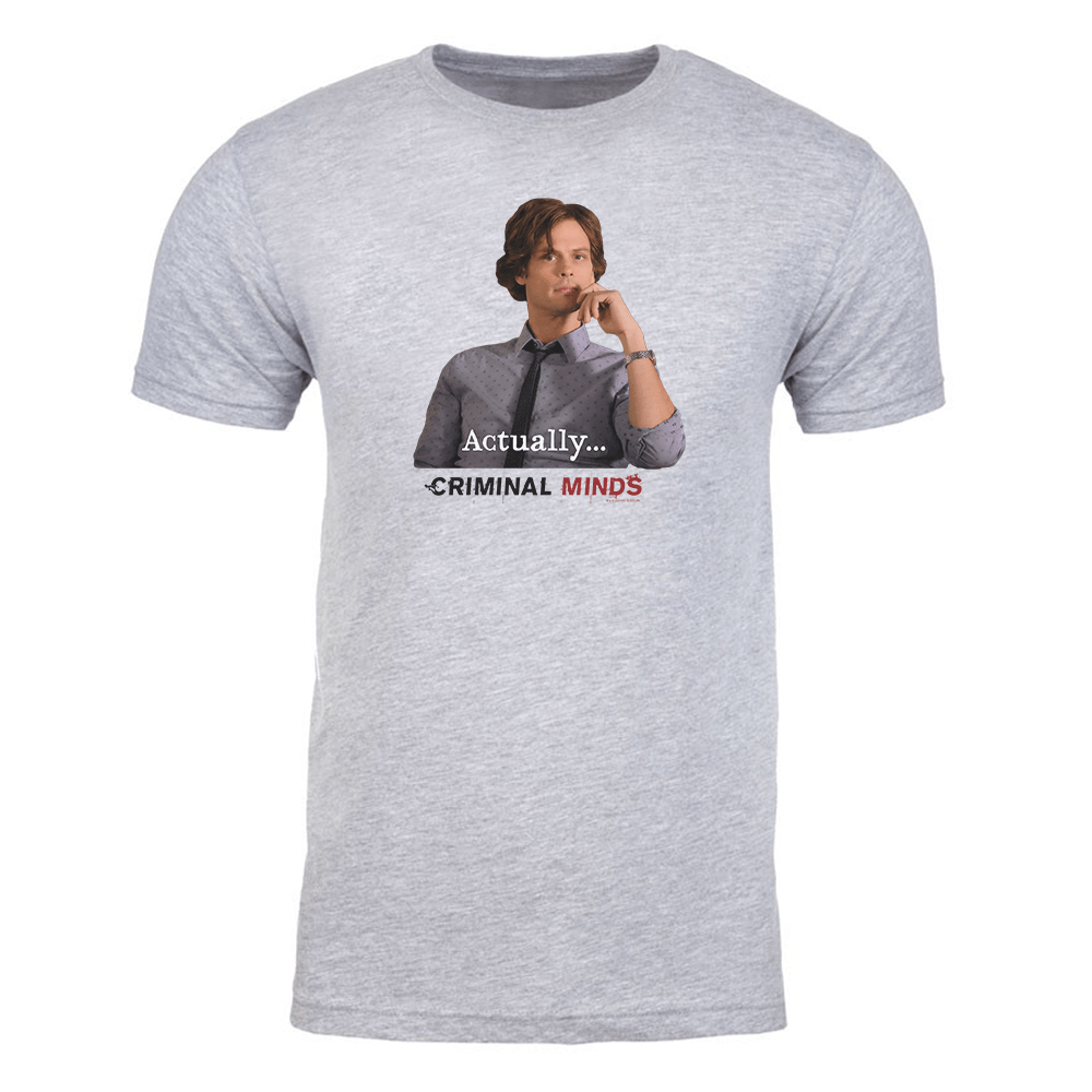 Criminal Minds Spencer Reid Actually... Adult Short Sleeve T - Shirt 2 - Paramount Shop
