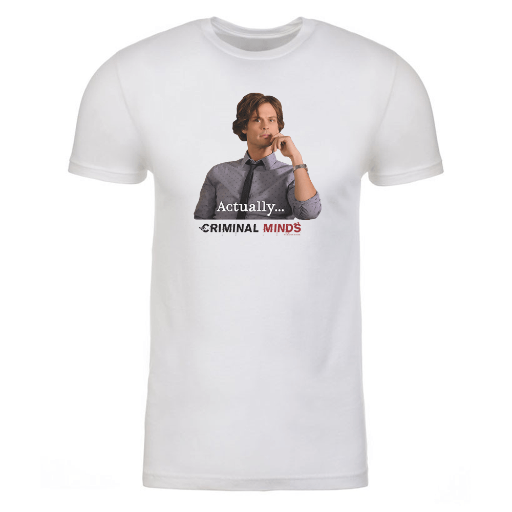 Criminal Minds Spencer Reid Actually... Adult Short Sleeve T - Shirt 2 - Paramount Shop