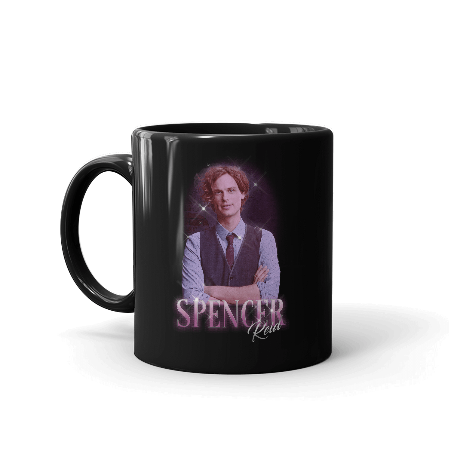 Criminal Minds Vintage Spencer Reid Black Mug - Paramount Shop