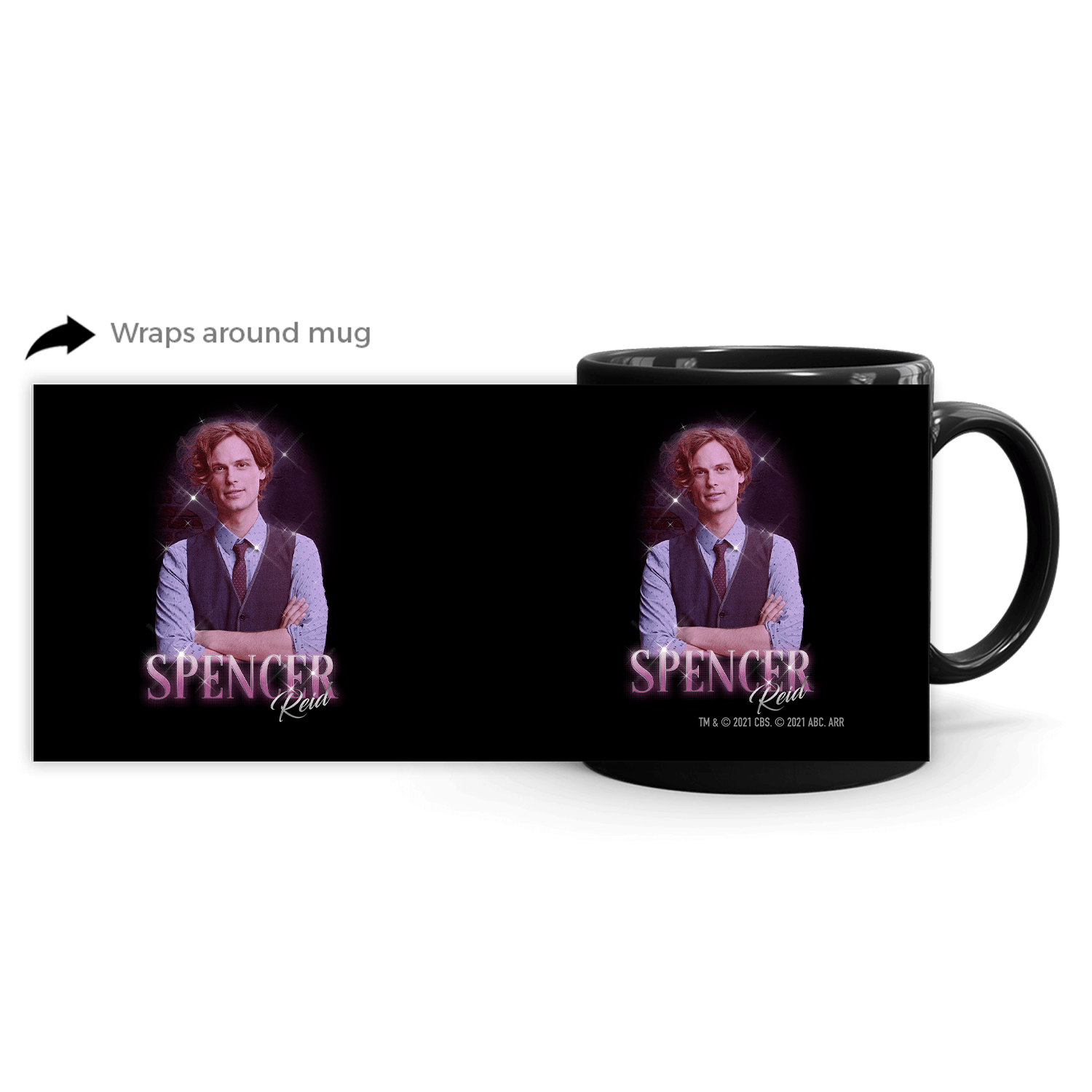 Criminal Minds Vintage Spencer Reid Black Mug - Paramount Shop