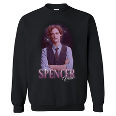 Criminal Minds Vintage Spencer Reid Fleece Crewneck Sweatshirt - Black / SM