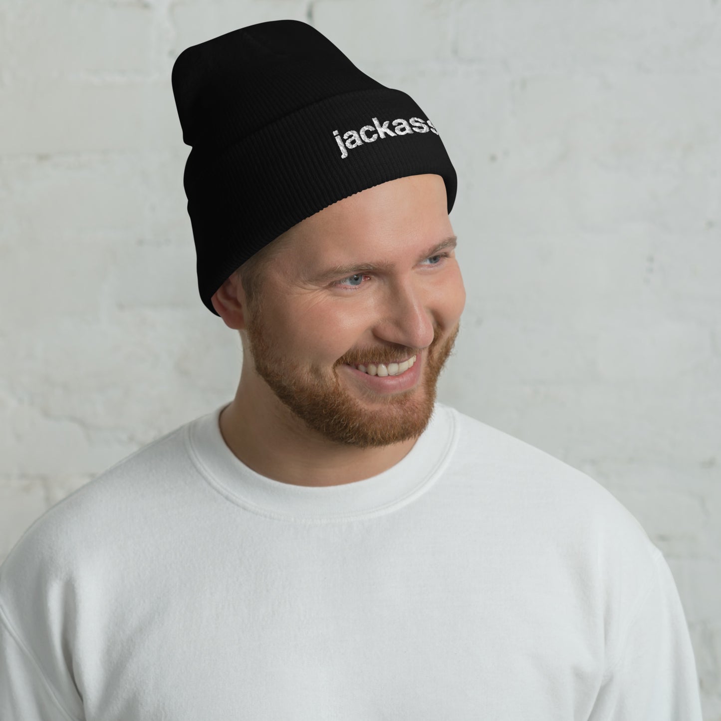jackass Beanie Logo Embroidered