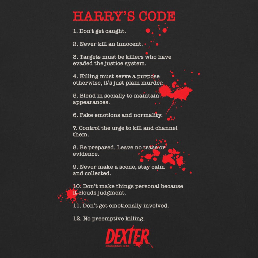 Dexter Harry's Code Comfort Colors T-Shirt - Paramount Shop
