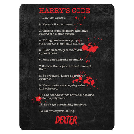 Dexter Harry's Code Sherpa Blanket - Paramount Shop