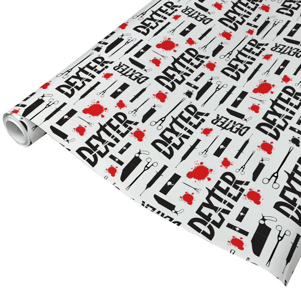 Dexter Icons Pattern Gift Wrap