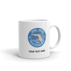 Dexter Miami Metro Police Badge Personalized 11 oz White Mug - White / 11 oz