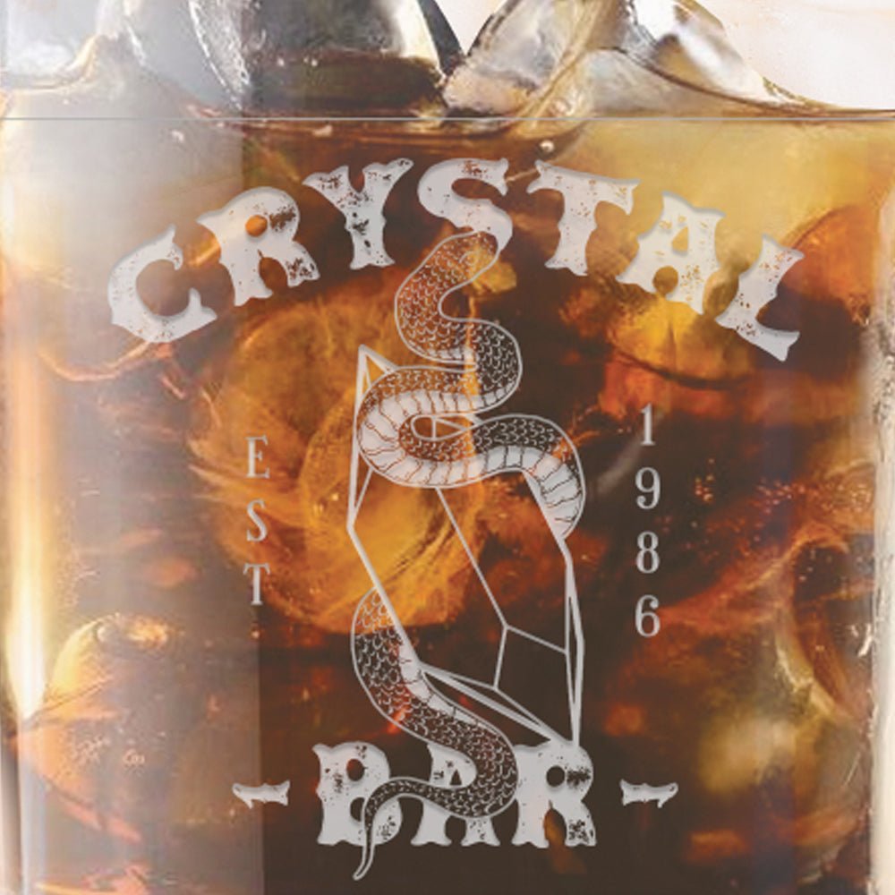 Dexter: New Blood Crystal Bar Laser Engraved Rocks Glass - Paramount Shop