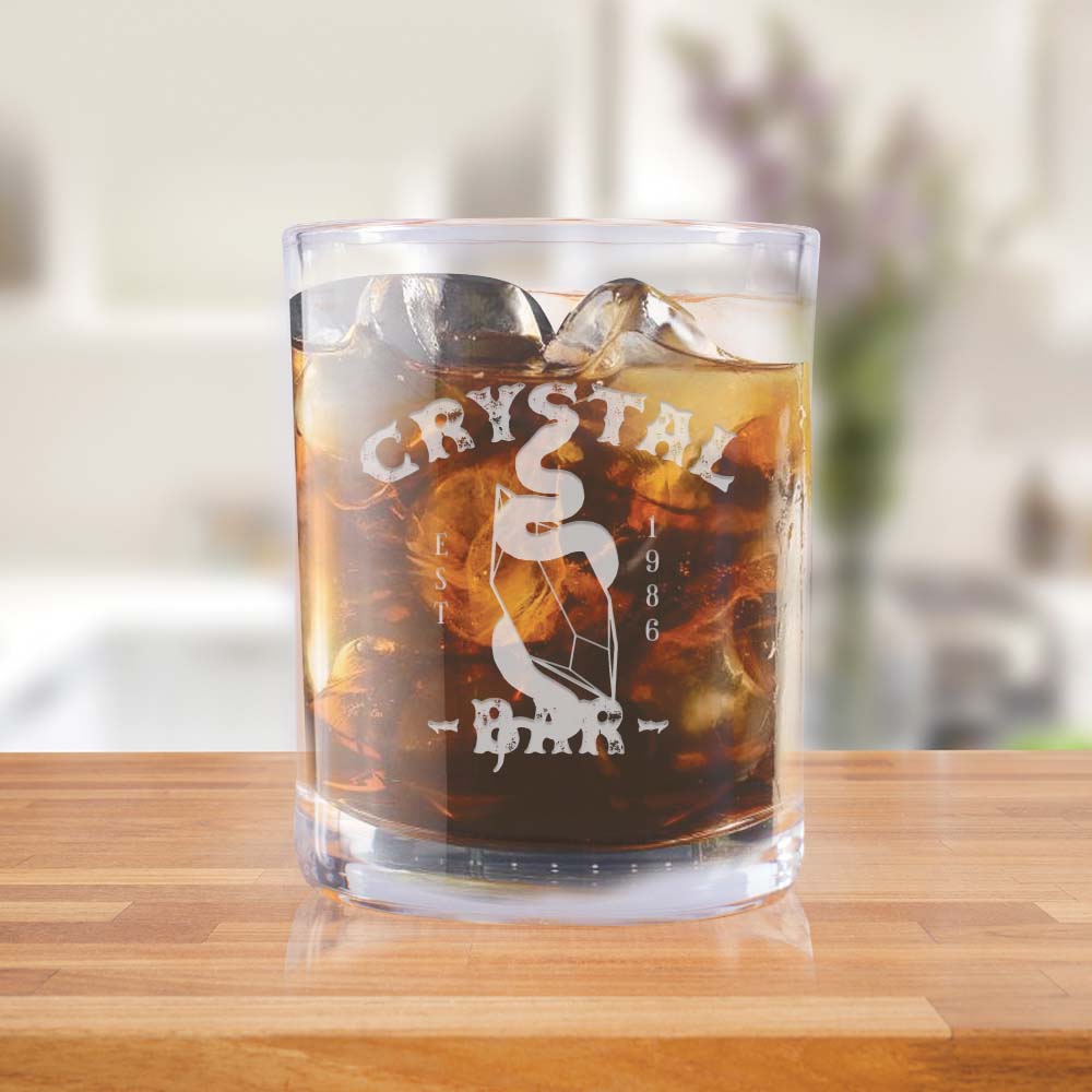Dexter: New Blood Crystal Bar Laser Engraved Rocks Glass - Paramount Shop