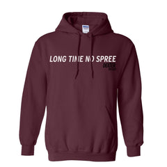 Dexter: New Blood No Spree Logo Fleece Hooded Sweatshirt - Maroon / SM