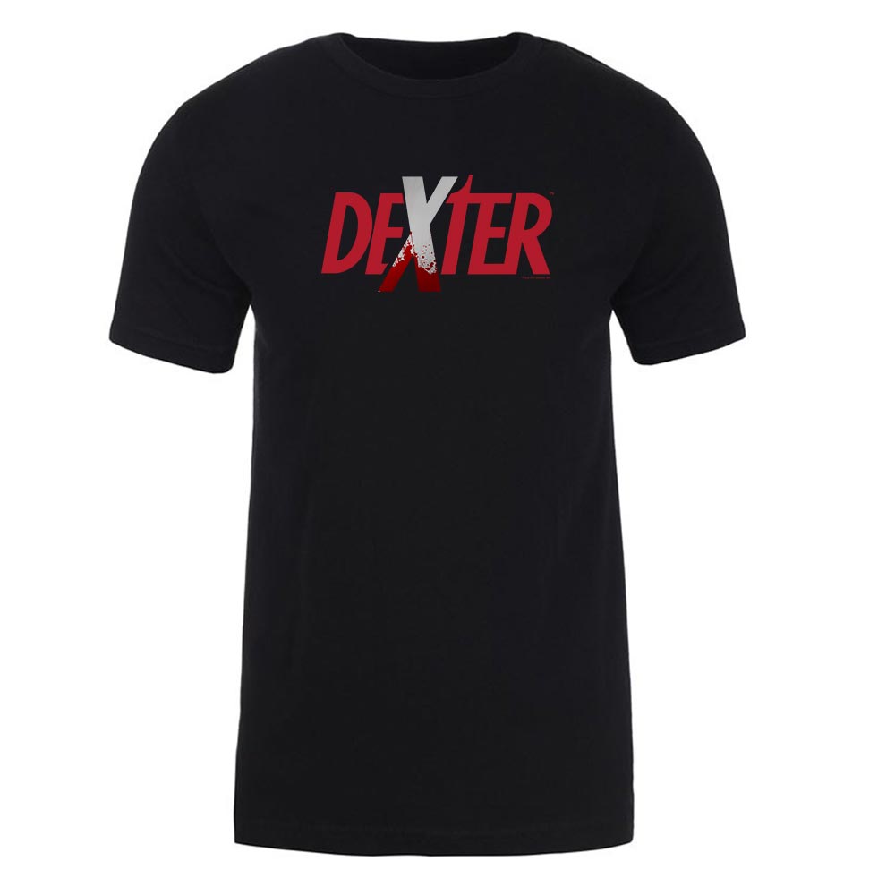 Dexter Splatter Logo Adult Short Sleeve T-Shirt