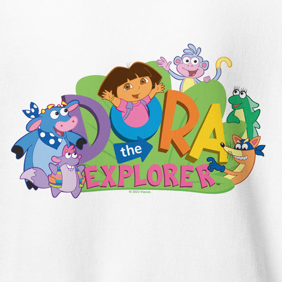 Sweat à Capuche Dora L'exploratrice – « A New Year To Explore » – Officiel Nickelodeon, 100% Coton, Coupe Classique – Idéal Cadeau Enfant