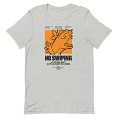 Dora the Explorer No Swiping Adult Short Sleeve T-Shirt - Athletic Heather / SM