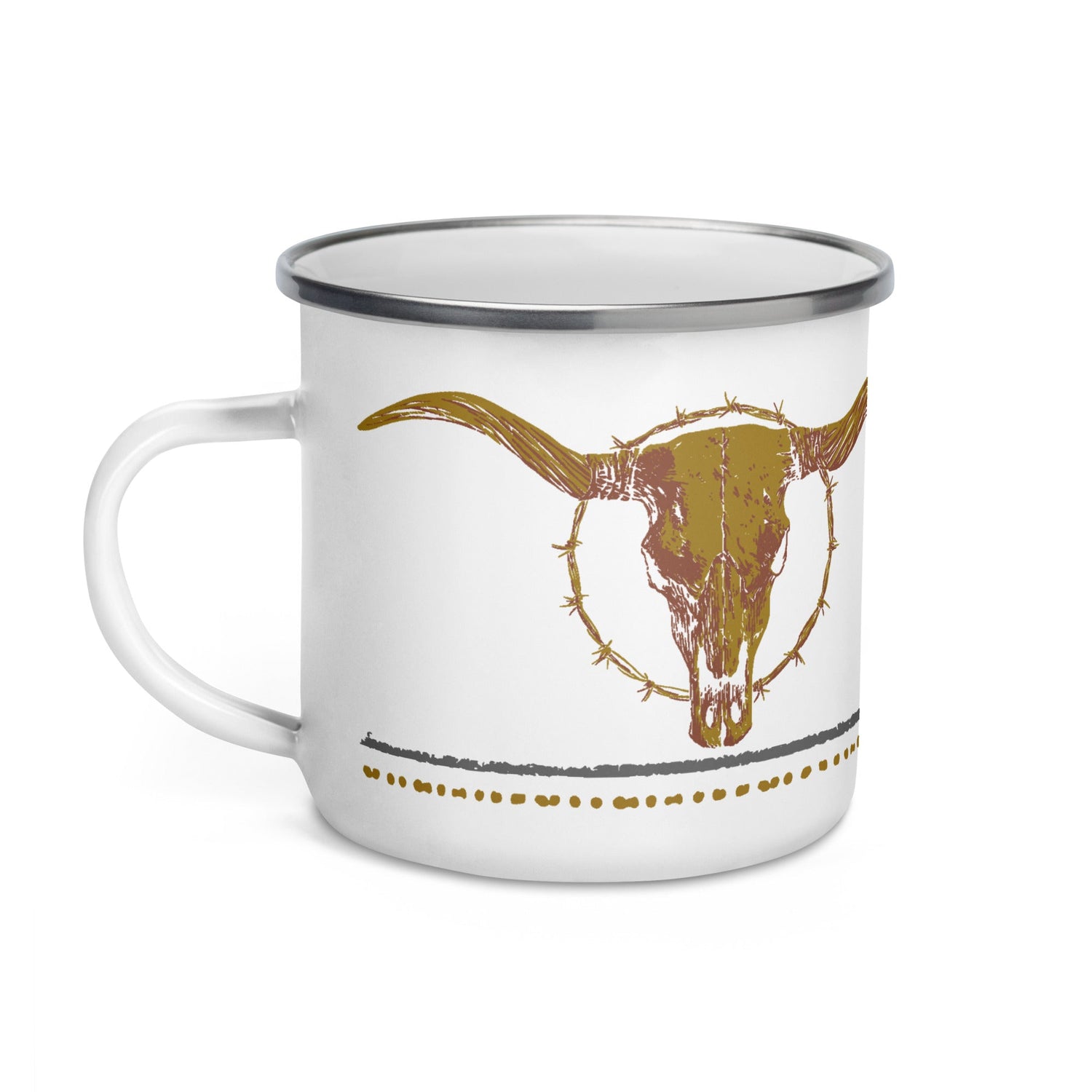 Dutton Ranch Enamel Mug Steer Logo - Paramount Shop